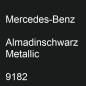 Preview: Mercedes-Benz, Almadinschwarz Metallic, 9182.